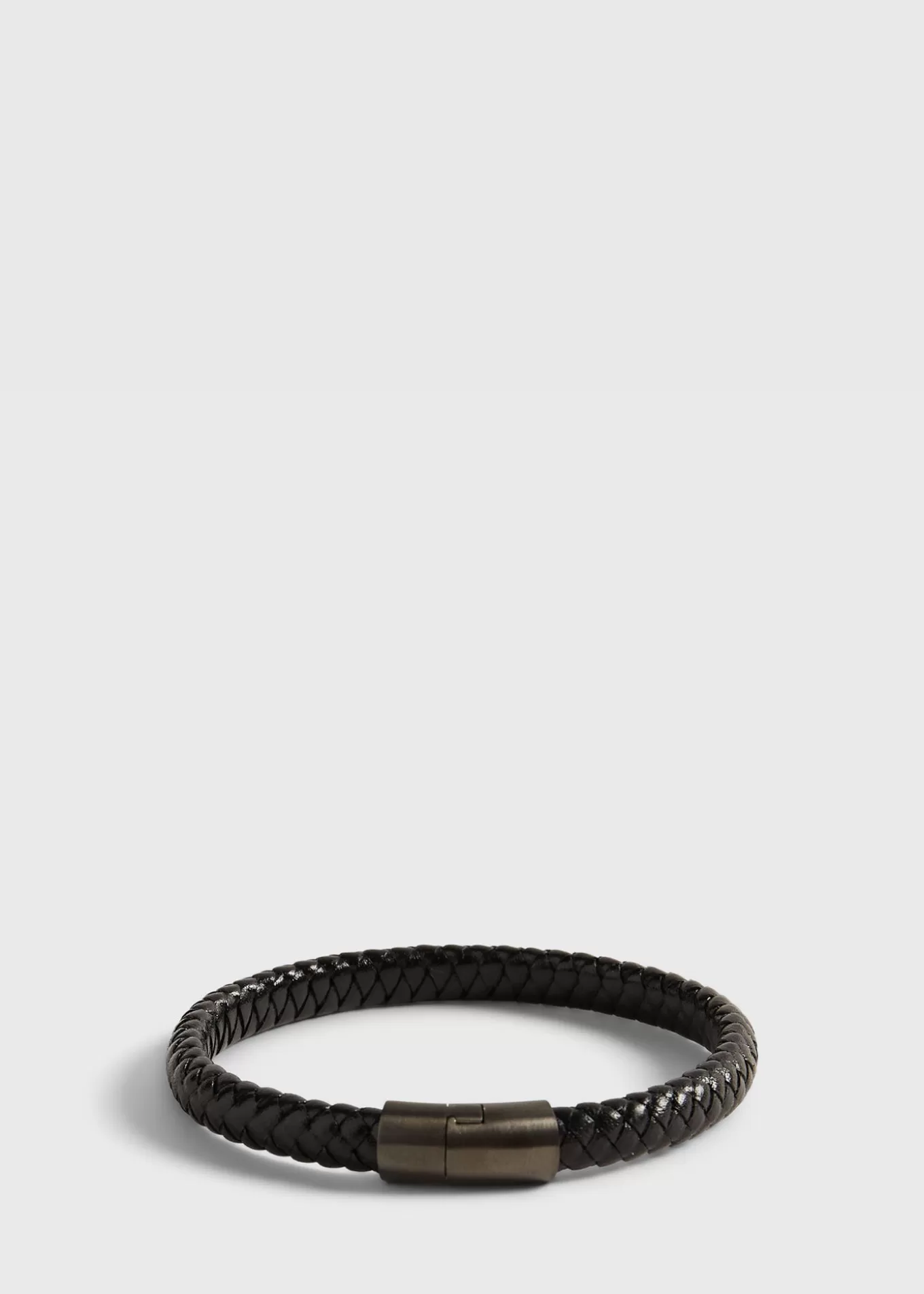 Sale Woven Leather Bracelet With Sterling Silver Jewelry