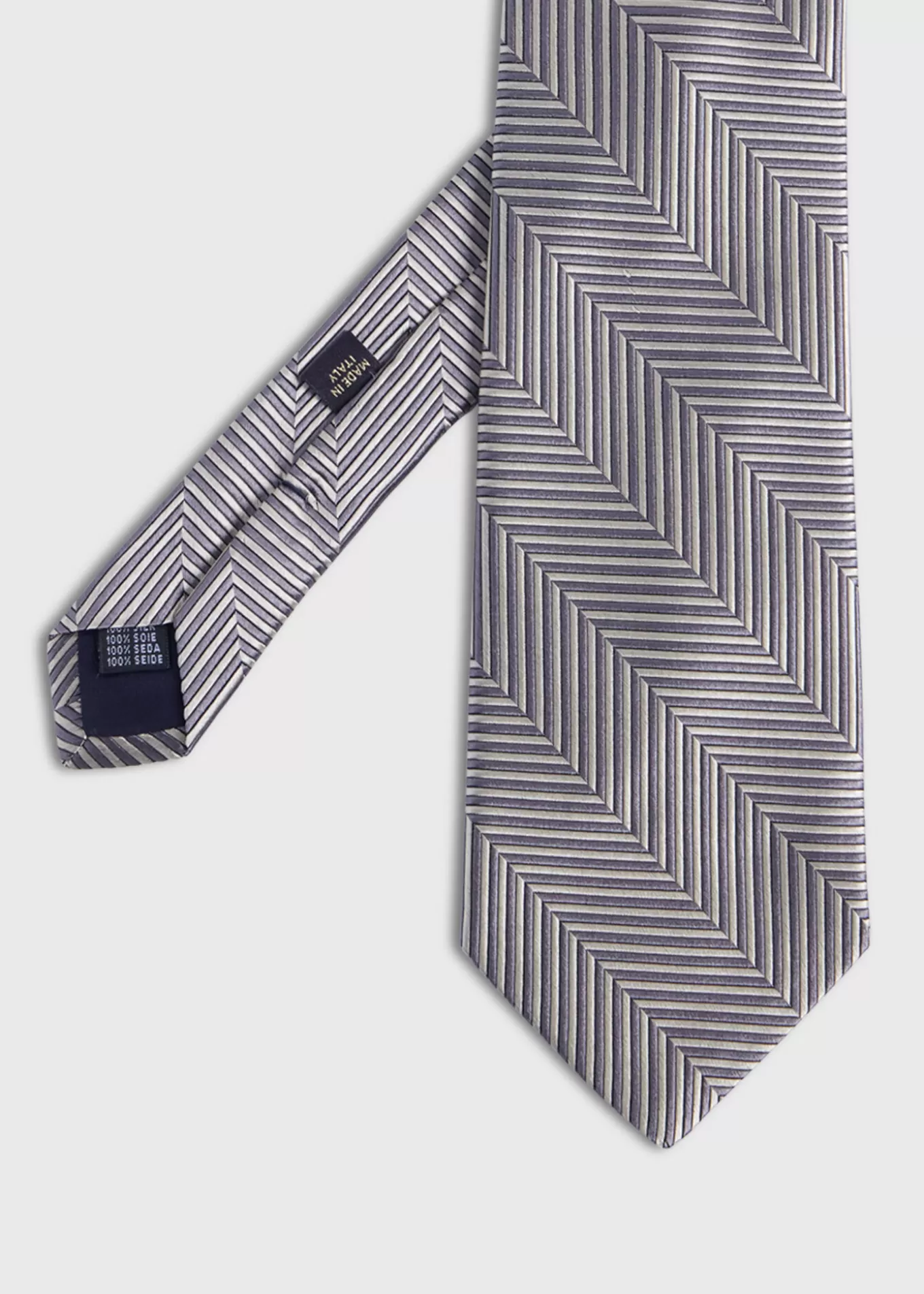 Cheap Woven Silk Chevron Tie Ties