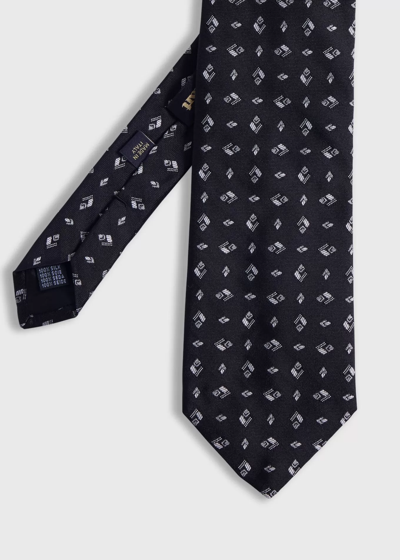 New Woven Silk Diamond Deco Tie Ties