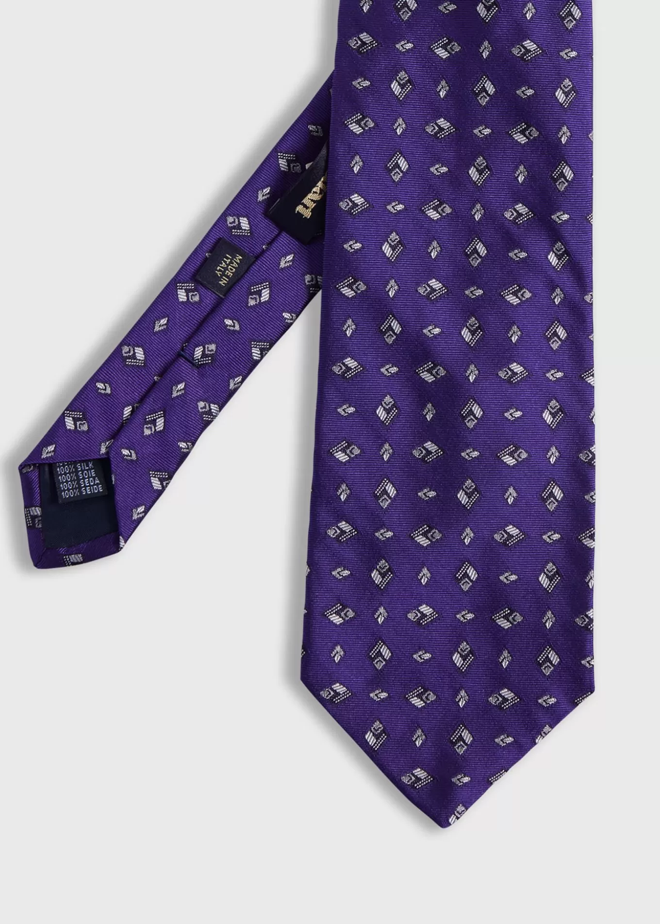 Outlet Woven Silk Diamond Deco Tie Ties