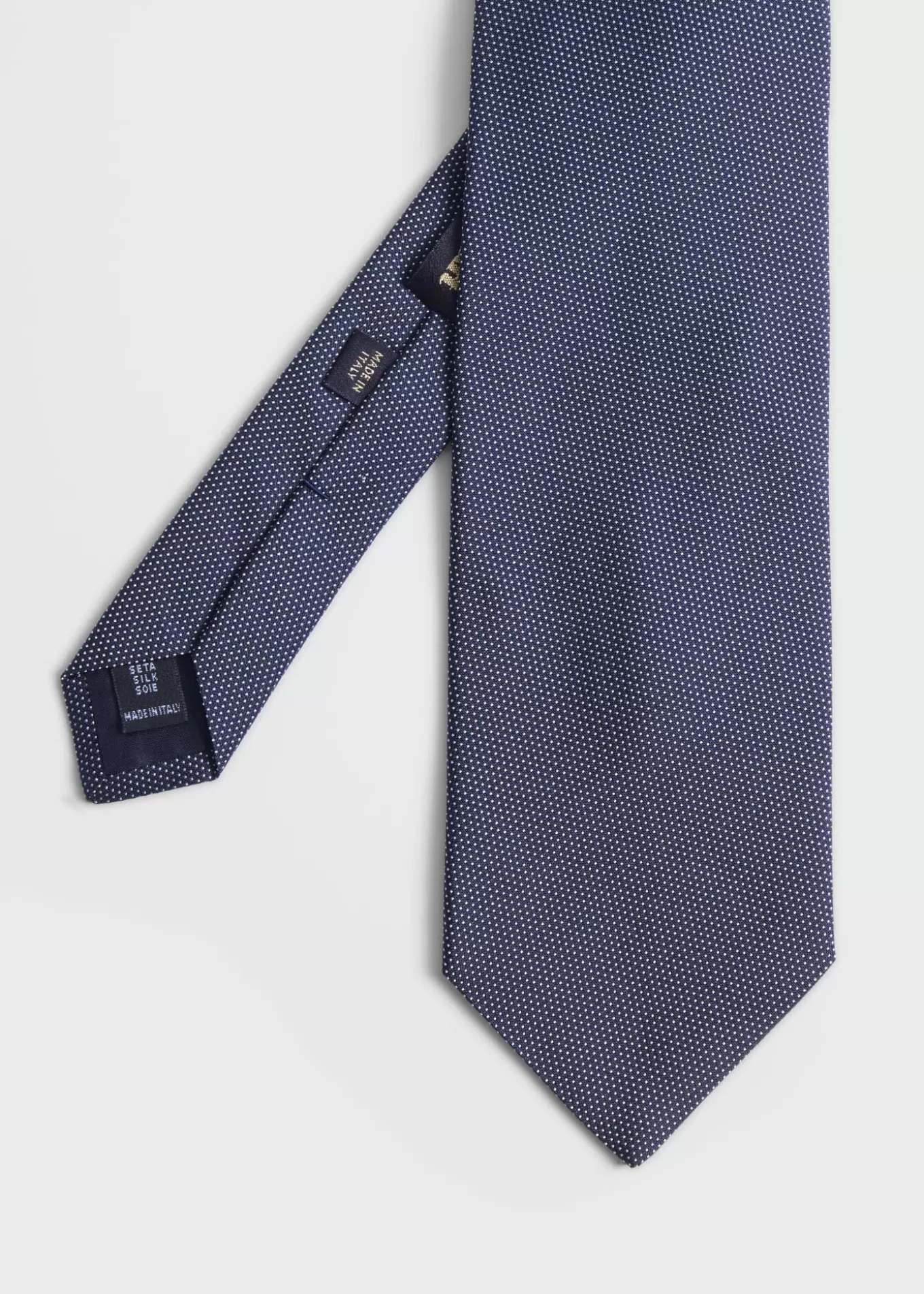 Store Woven Silk Micro Dot Tie Ties