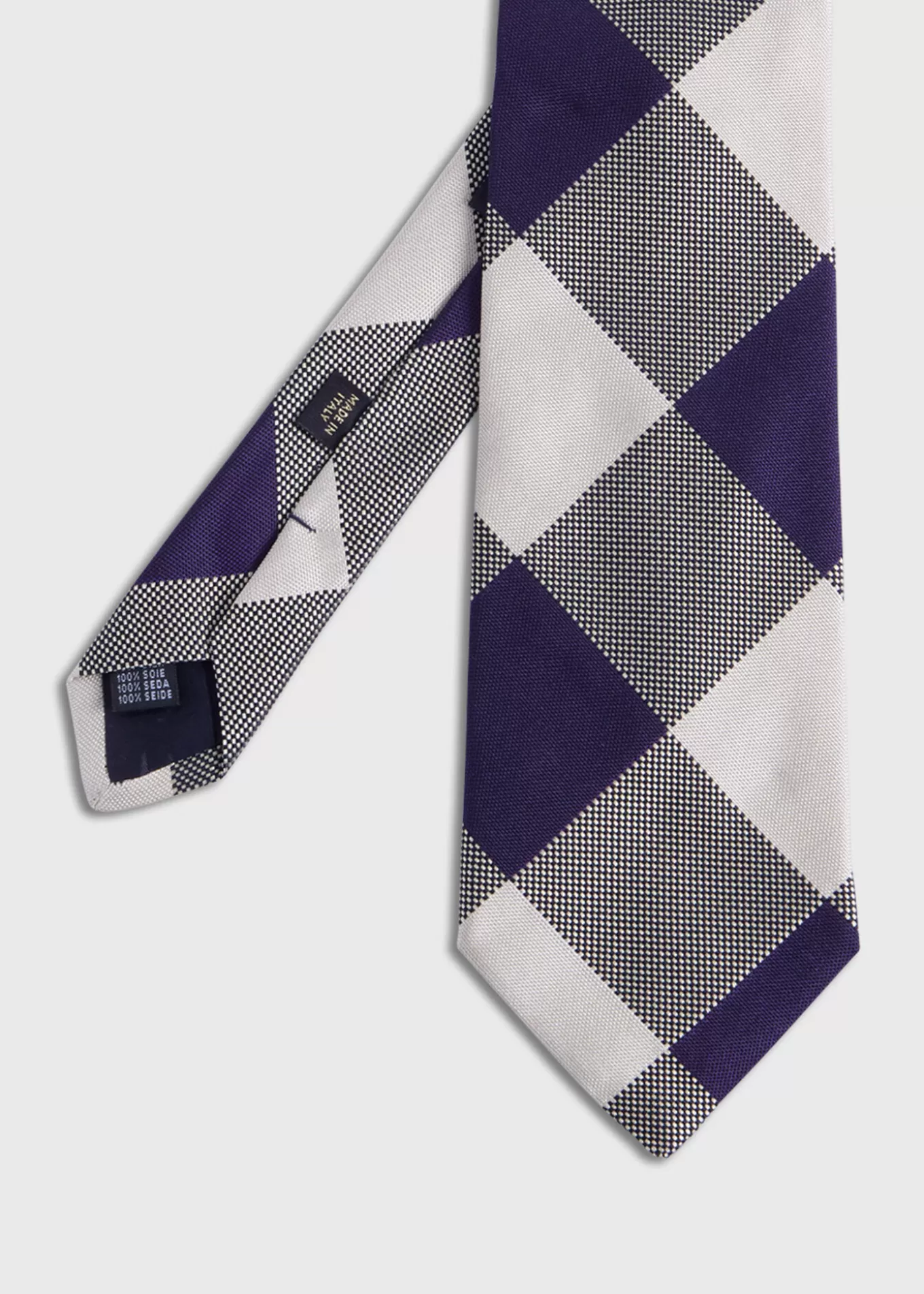 Clearance Woven Silk Oversized Check Tie Ties | Formal Shop