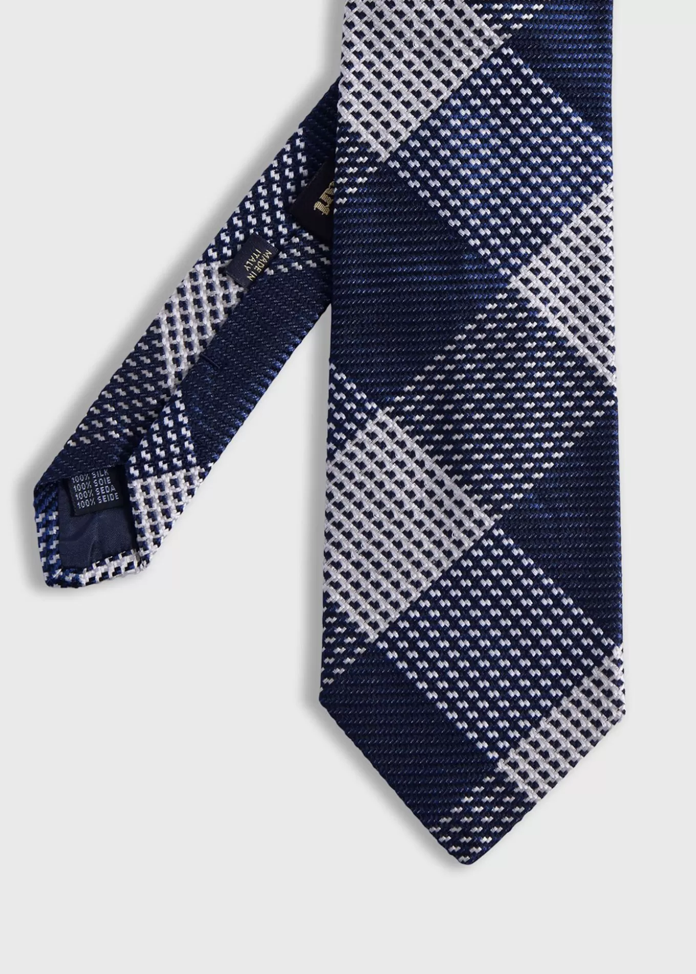 Cheap Woven Silk Patchwork Plaid Tie Ties