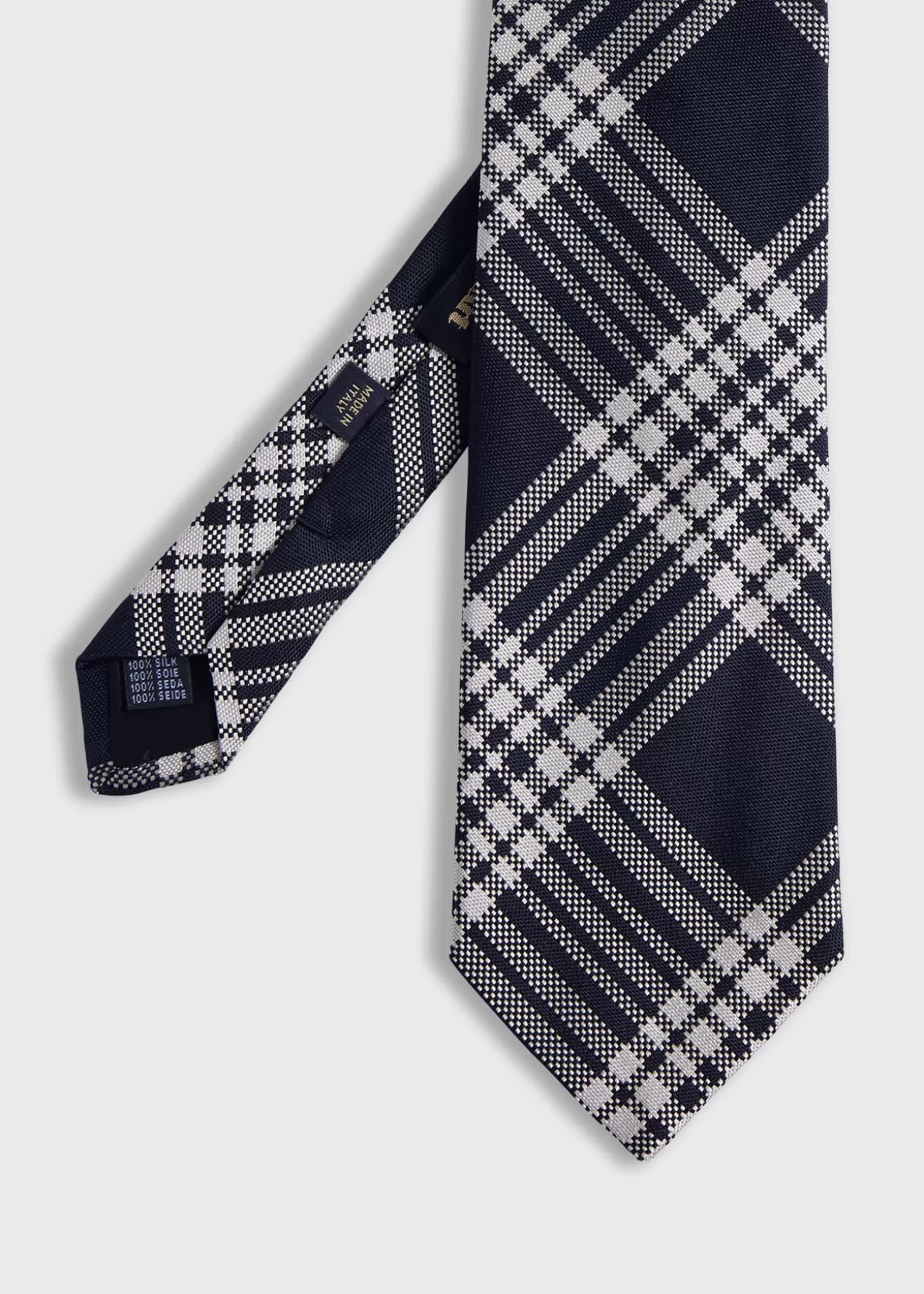 Online Woven Silk Plaid Tie Ties