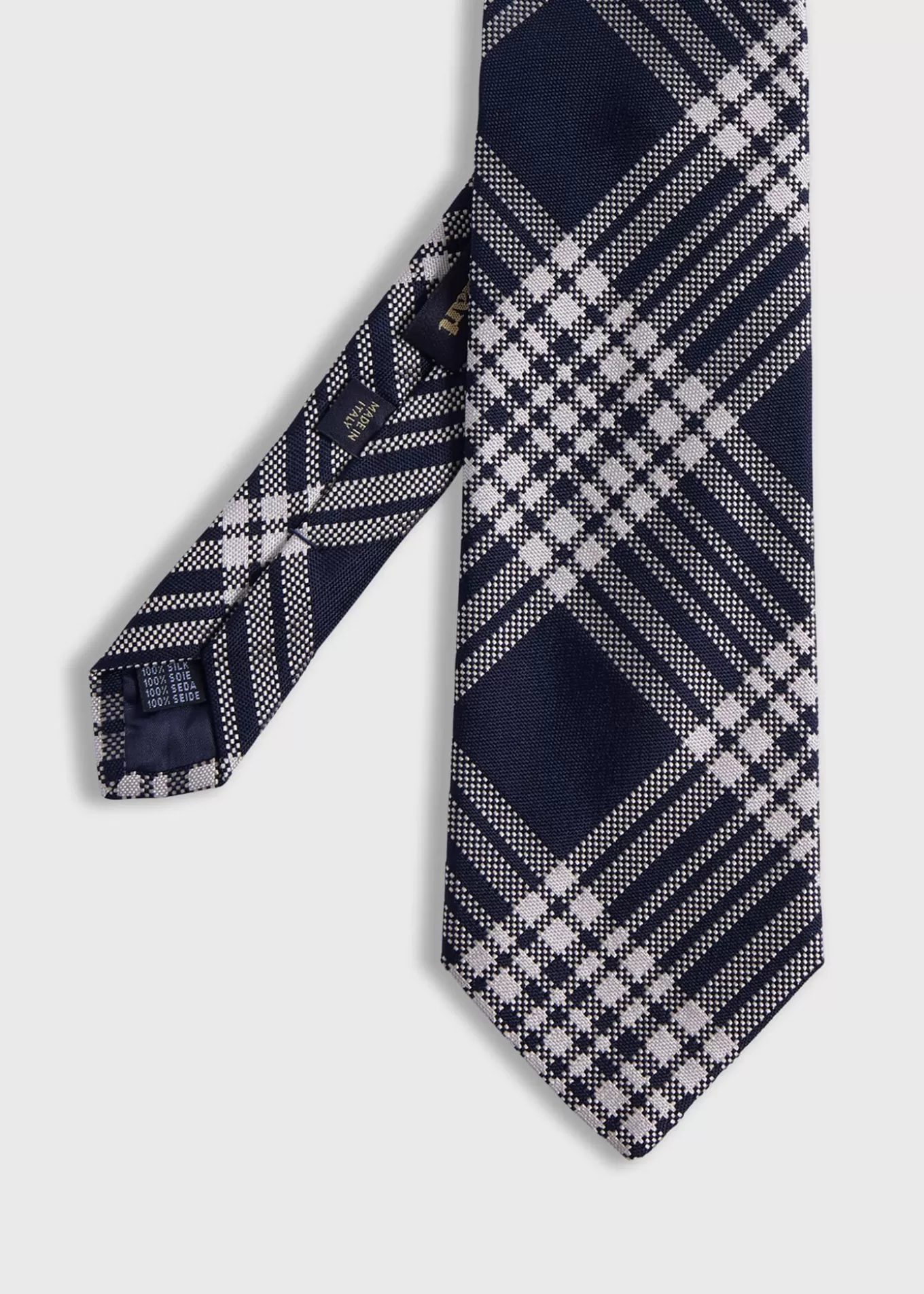 Hot Woven Silk Plaid Tie Ties