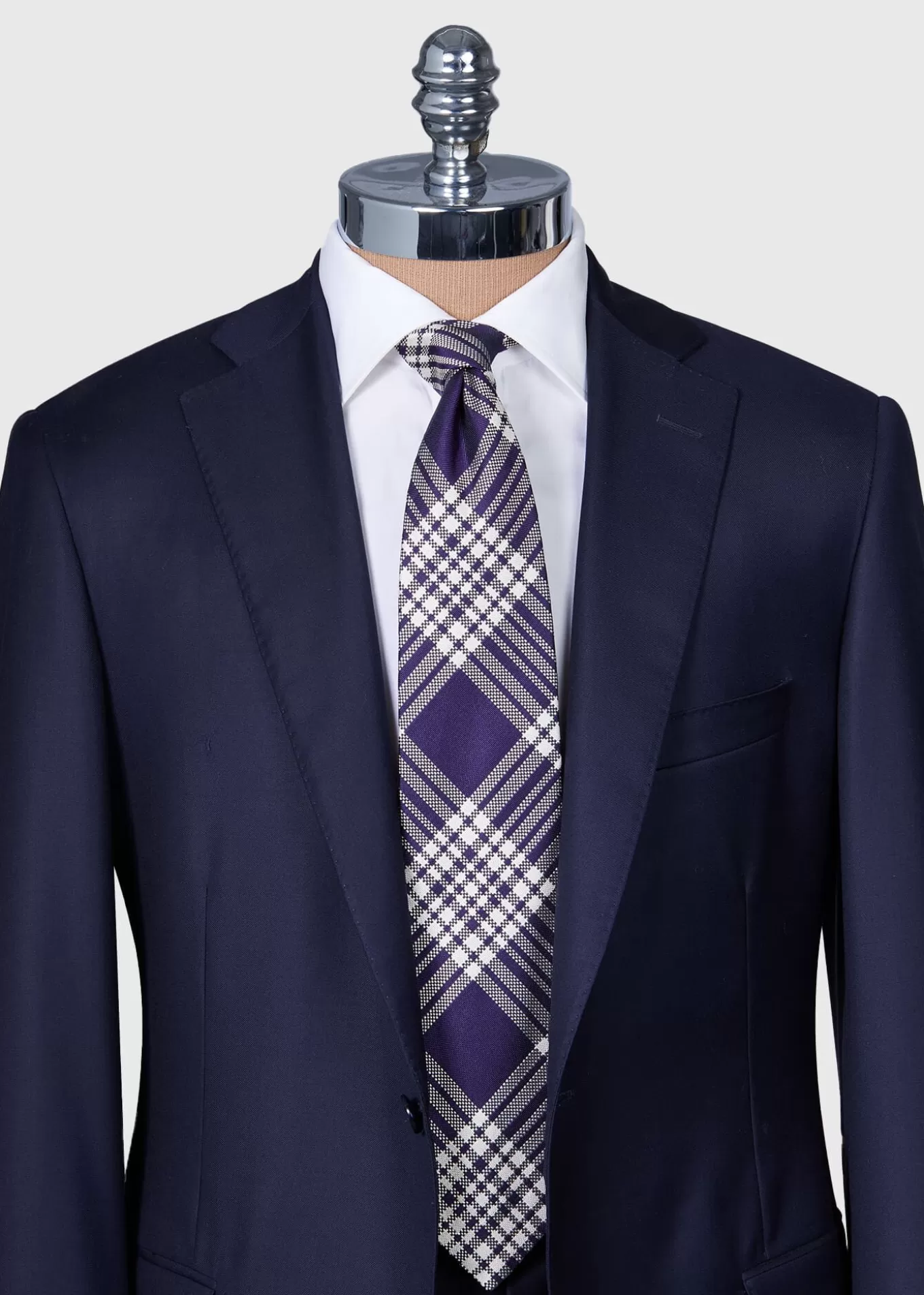 New Woven Silk Plaid Tie Ties