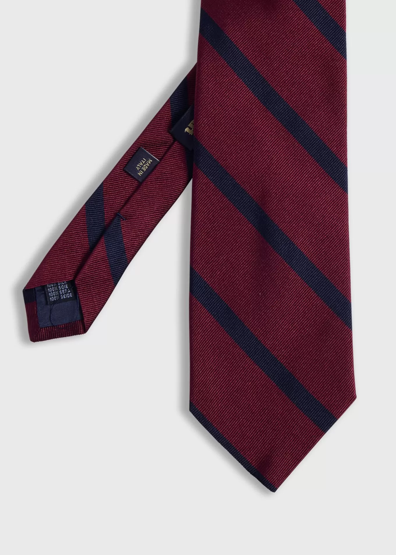 New Woven Silk Regimental Stripe Tie Ties