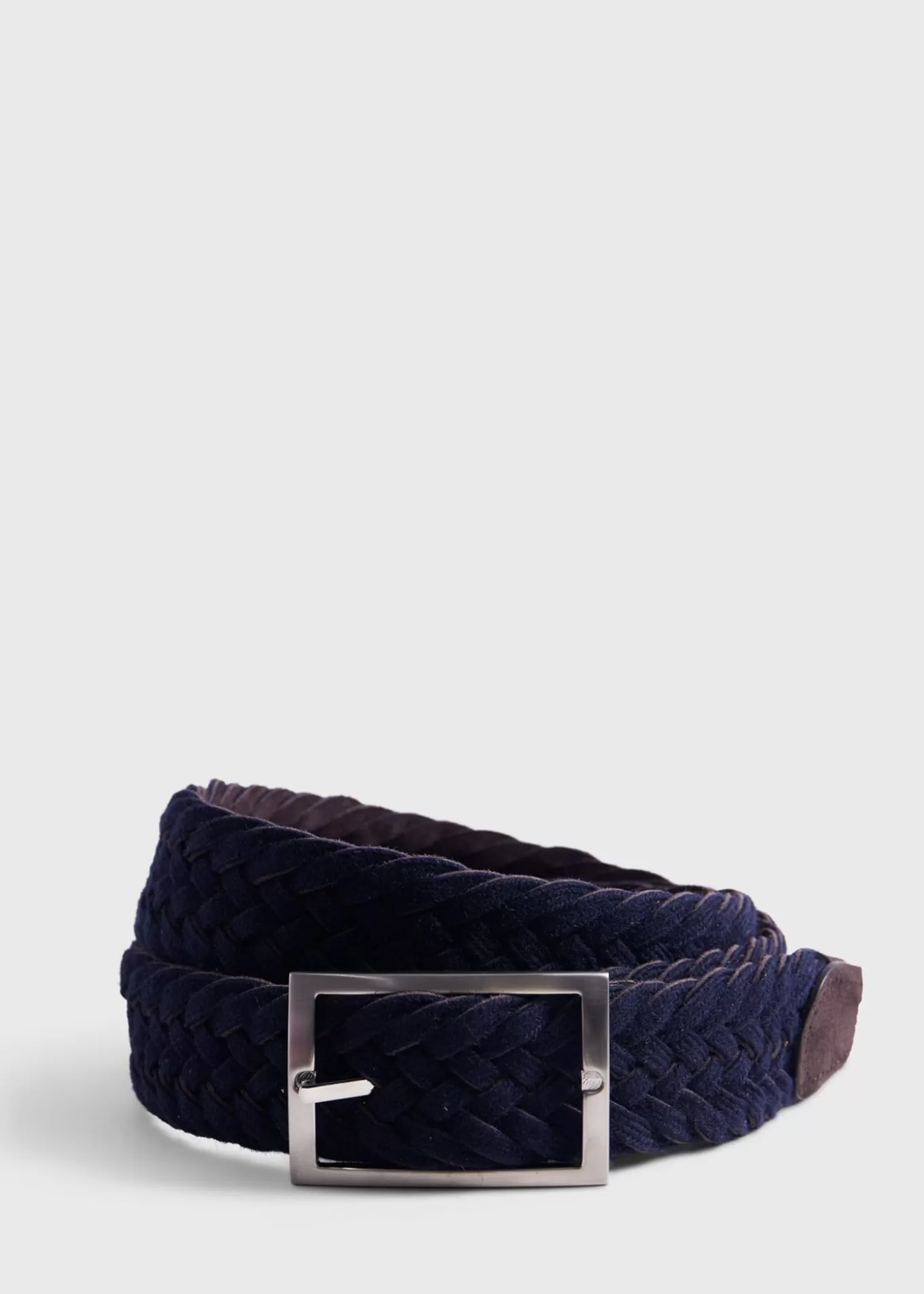 Cheap Woven Suede And Wool Reversible Belt Belts