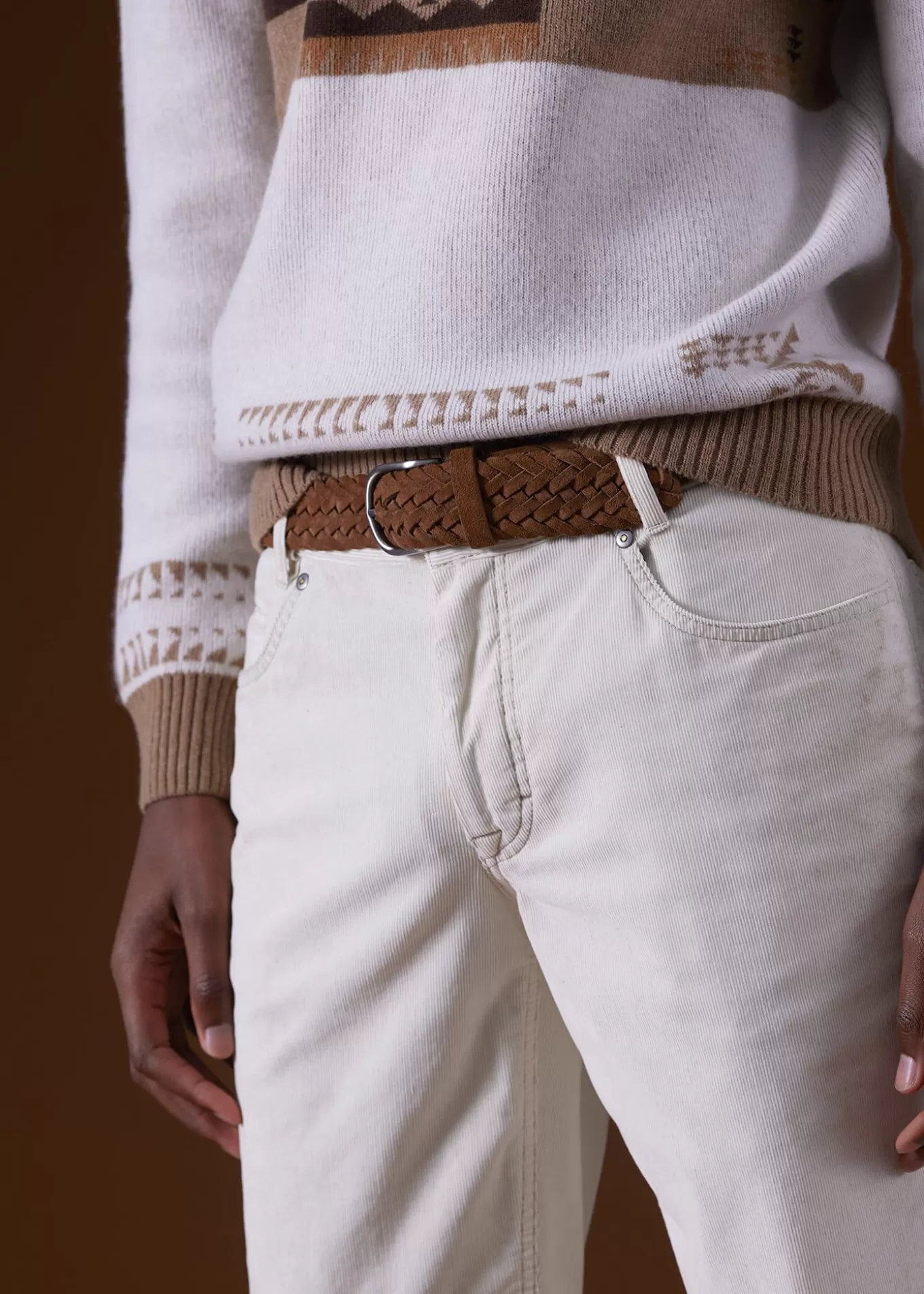 Fashion Woven Suede Belt Belts