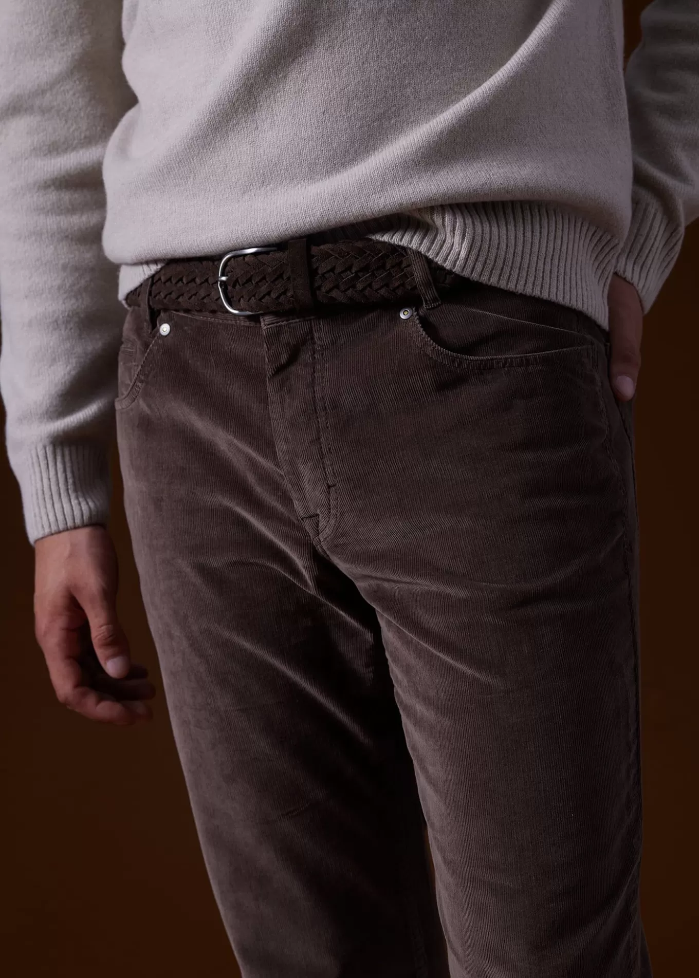 Online Woven Suede Belt Belts