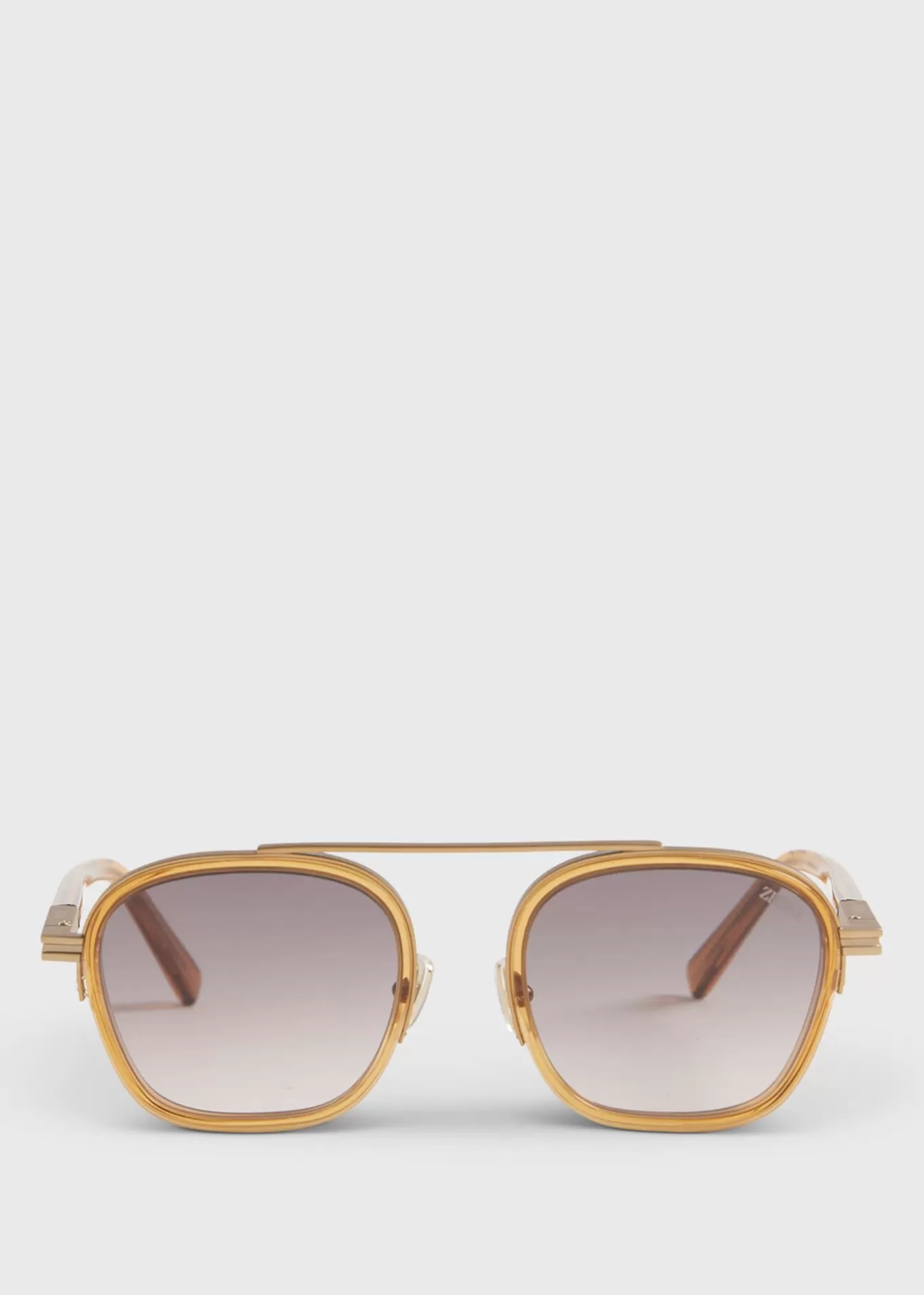 Online Zegna Shiny Geometric Sunglasses & Eyewear