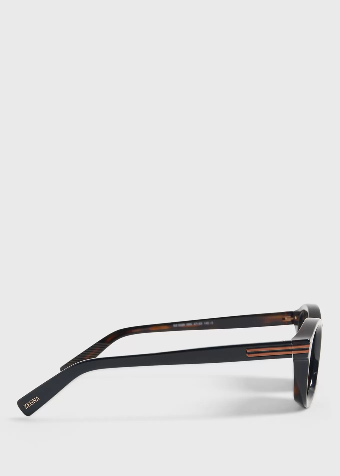 Cheap Zegna Shiny Round Glasses Sunglasses & Eyewear